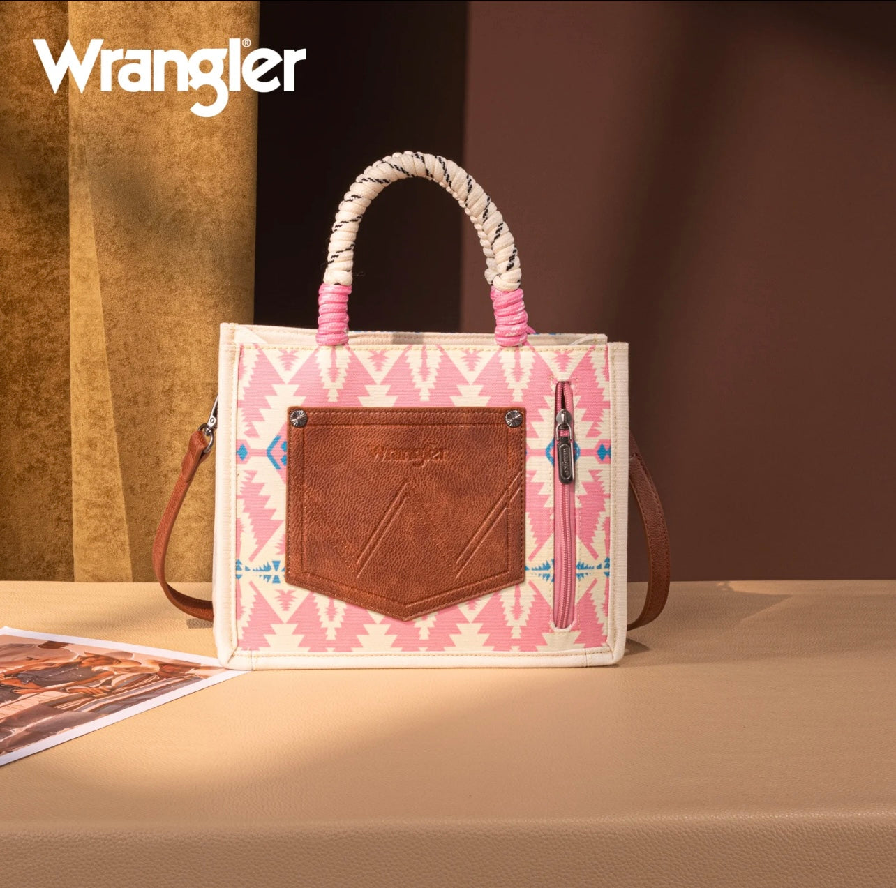 Pink Aztec Tote That Does It All