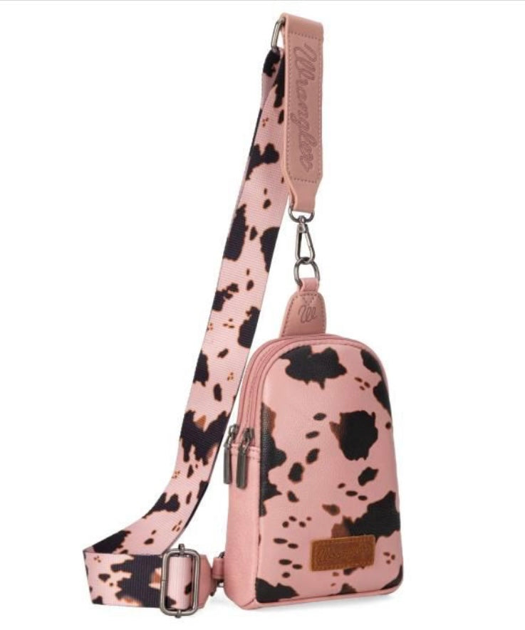 Wrangler Cow Print Crossbody Sling