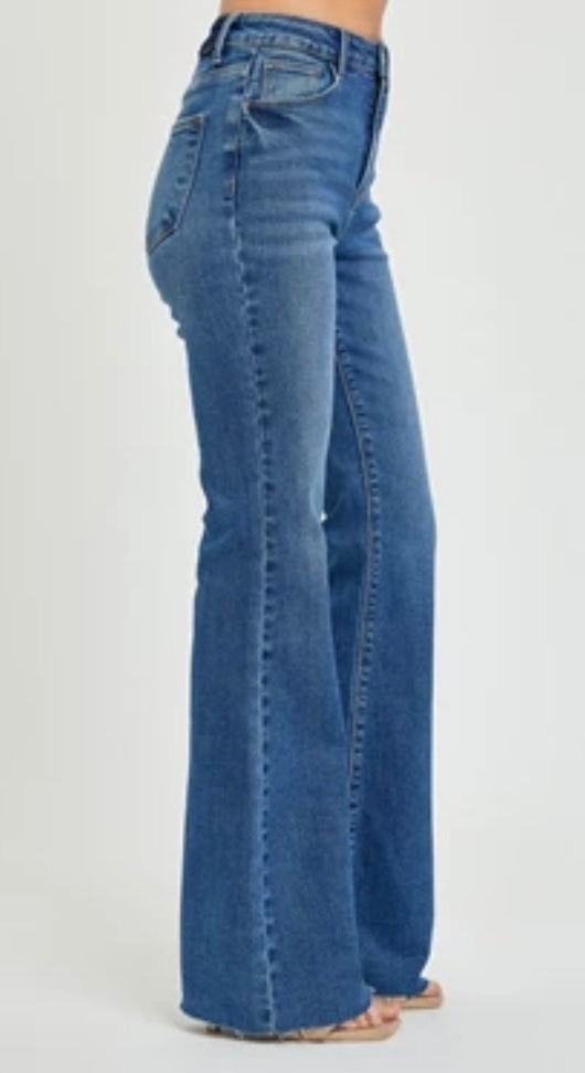 Risen Jeans Curvy non distress dark wash