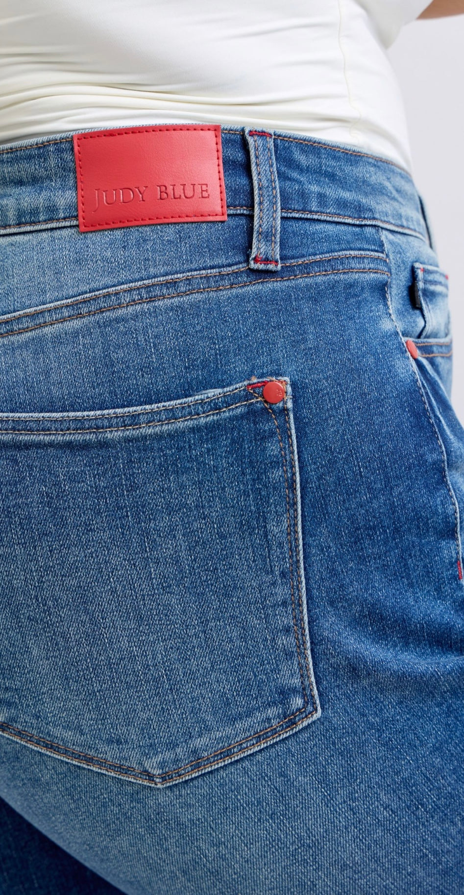 Judy Blue Jeans plaid cuffs