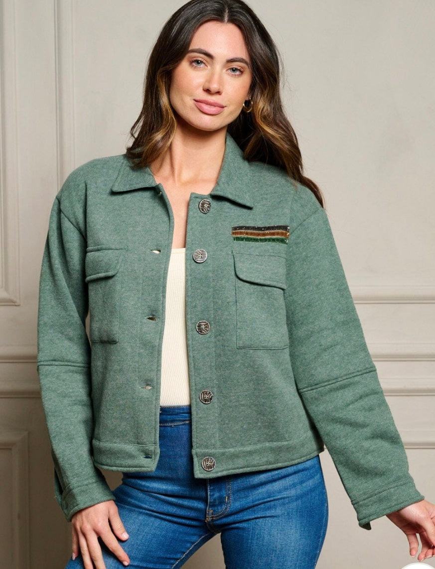 Sage Green shacket