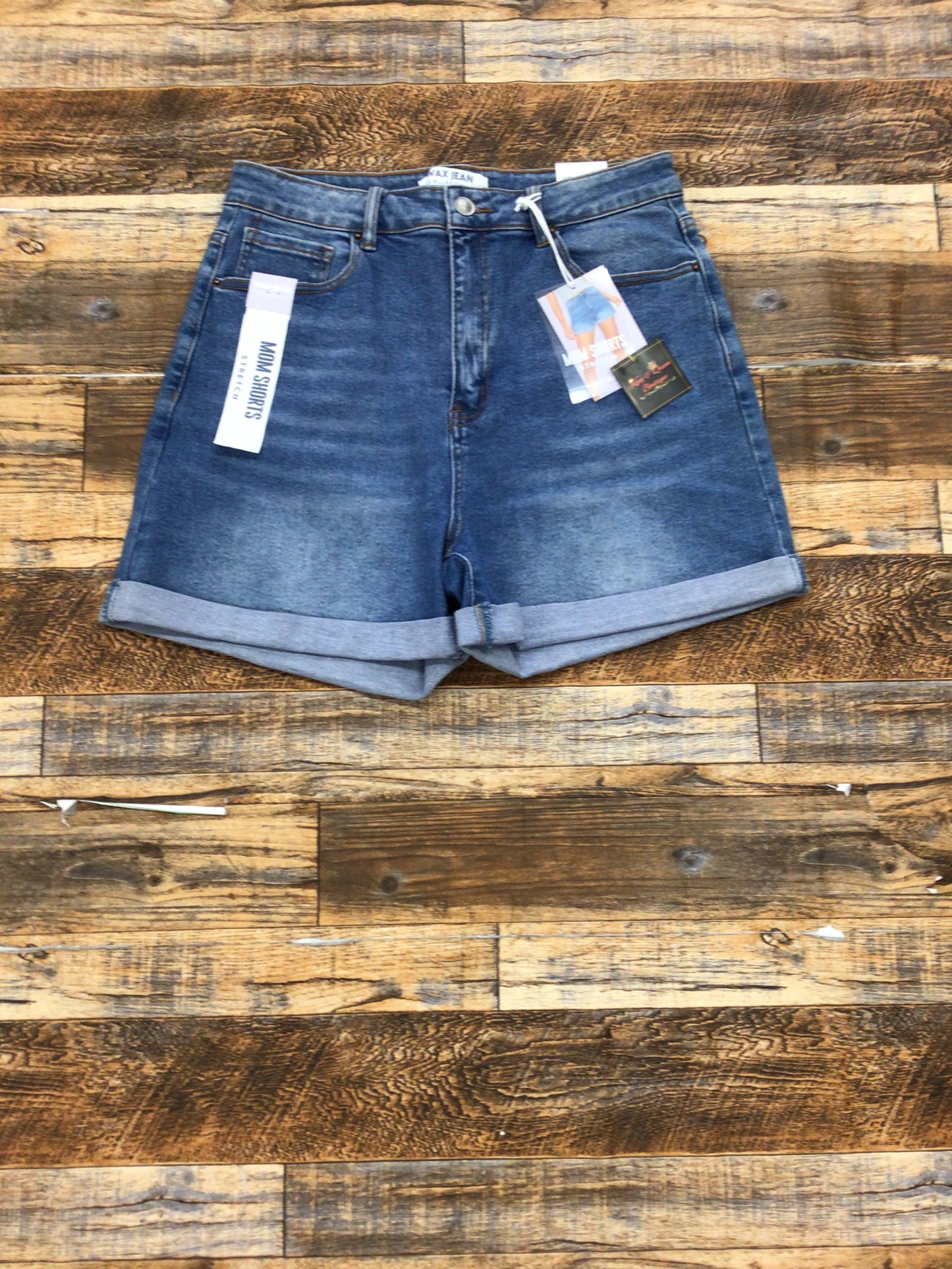 Mom shorts wax jean