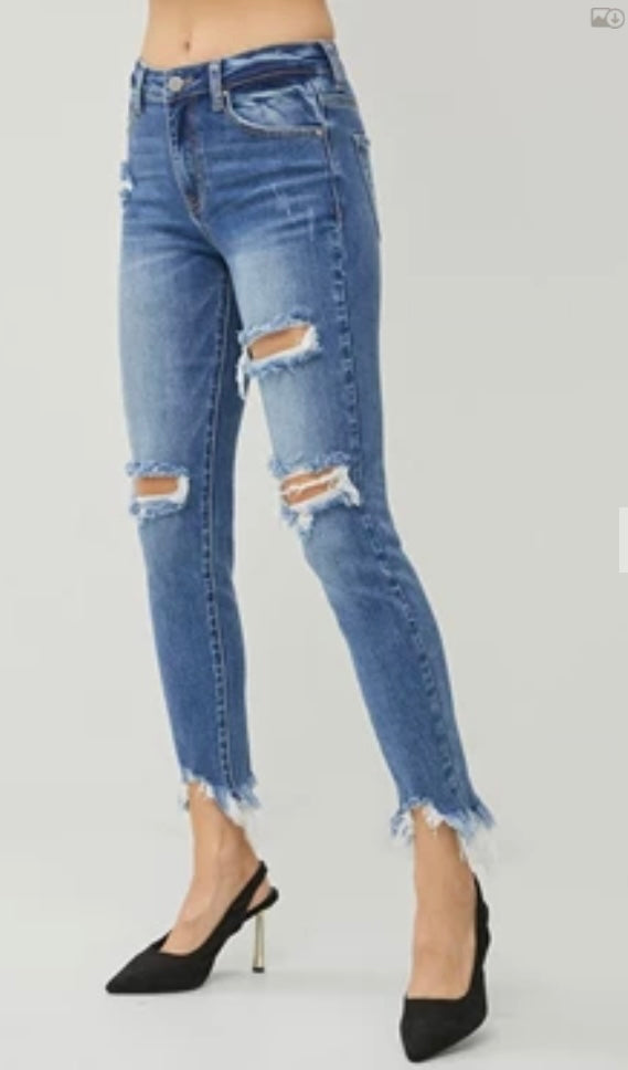 High Rise Risen jeans