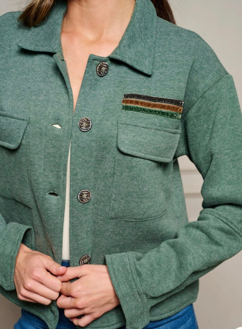 Sage Green shacket