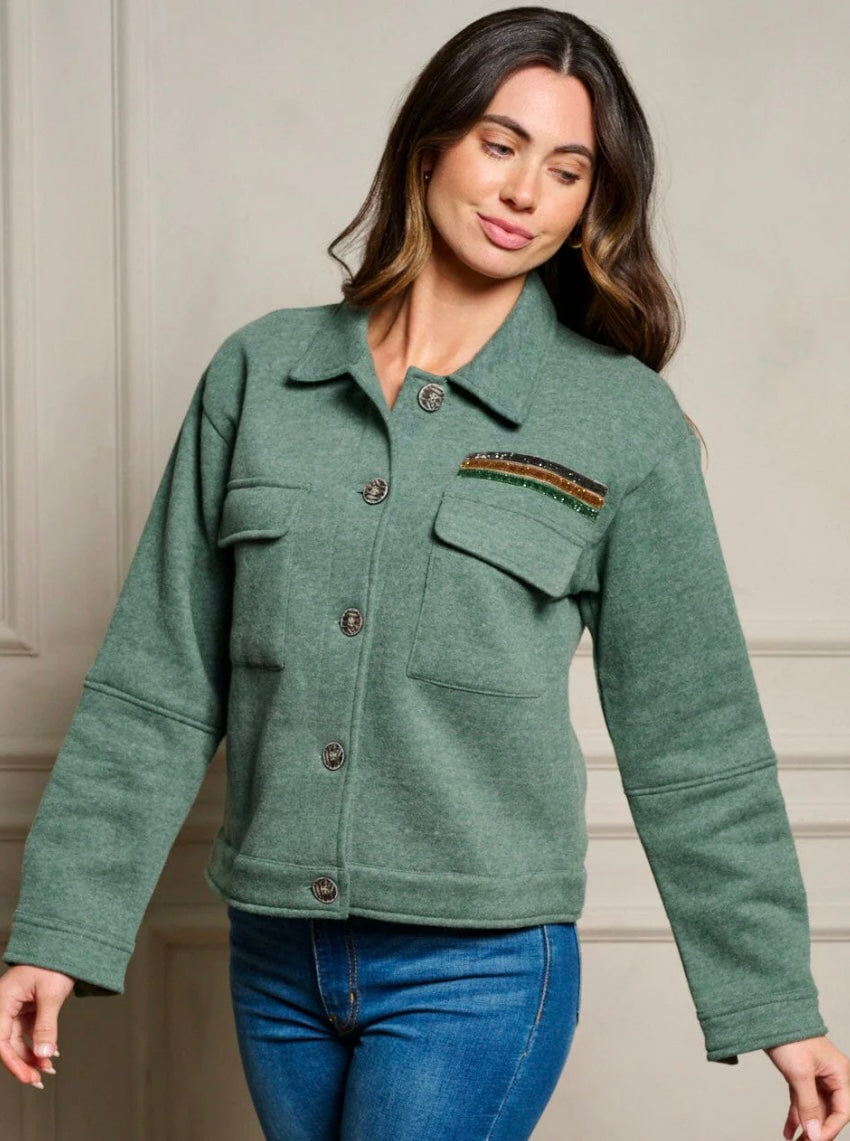 Sage Green shacket
