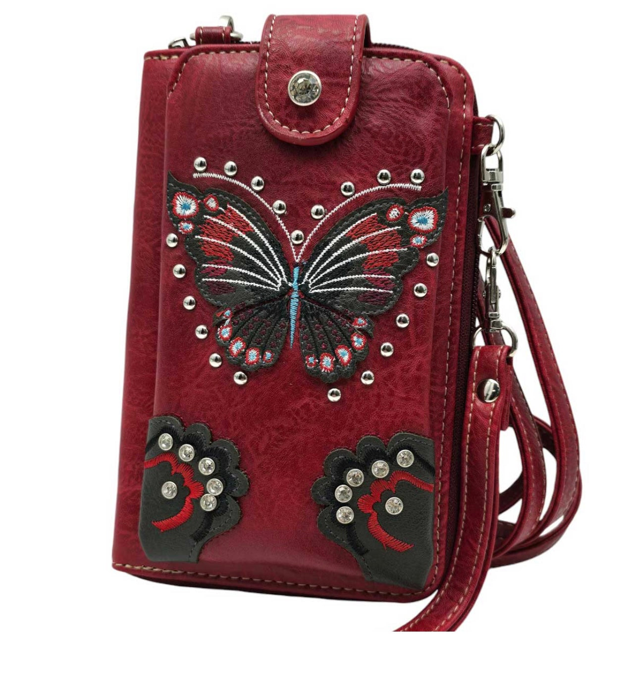 Butterfly cross over purse