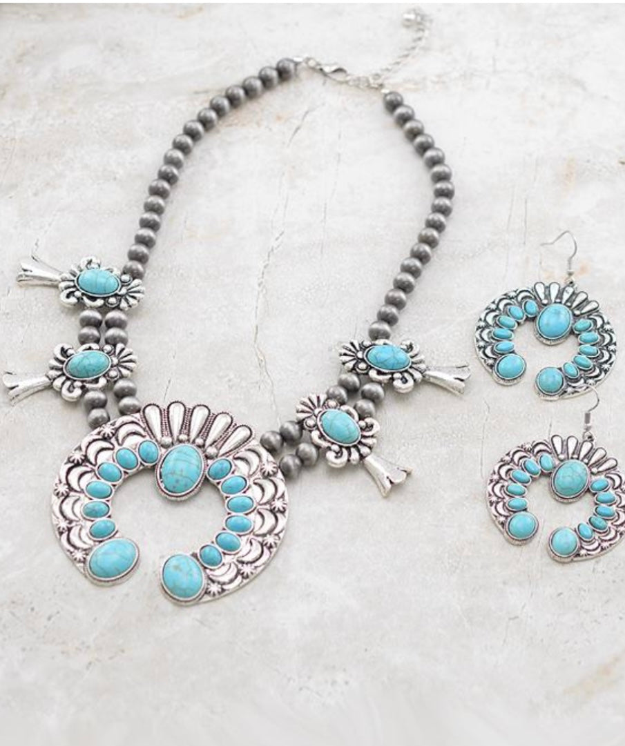 Squash Blossom Necklace Set