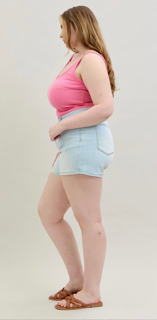 Judy Blue shorts Rainbow