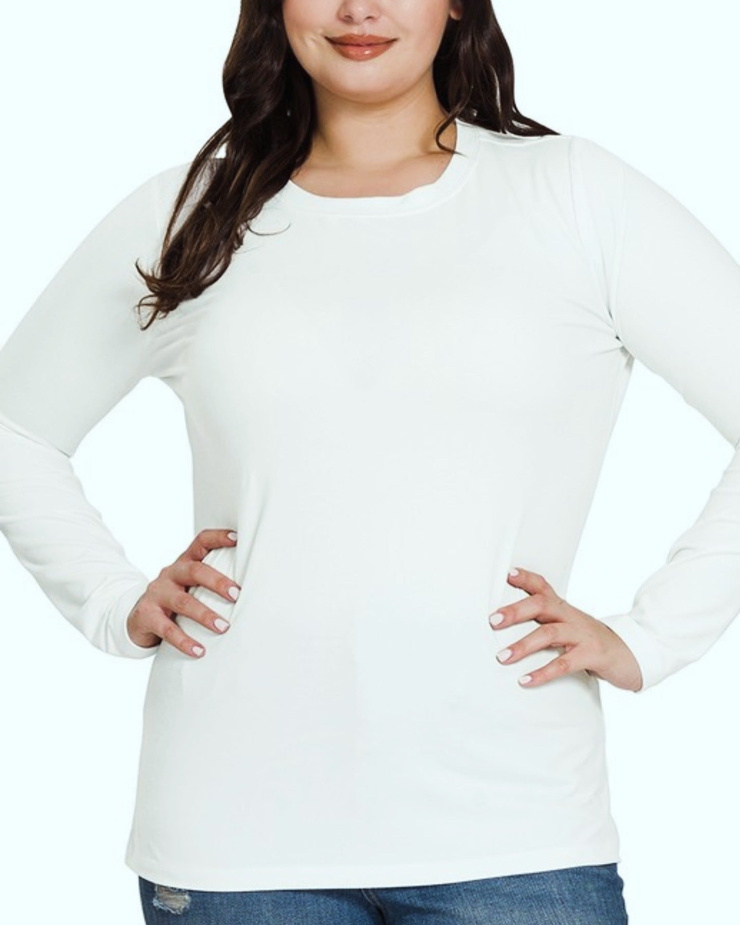 Long sleeve white