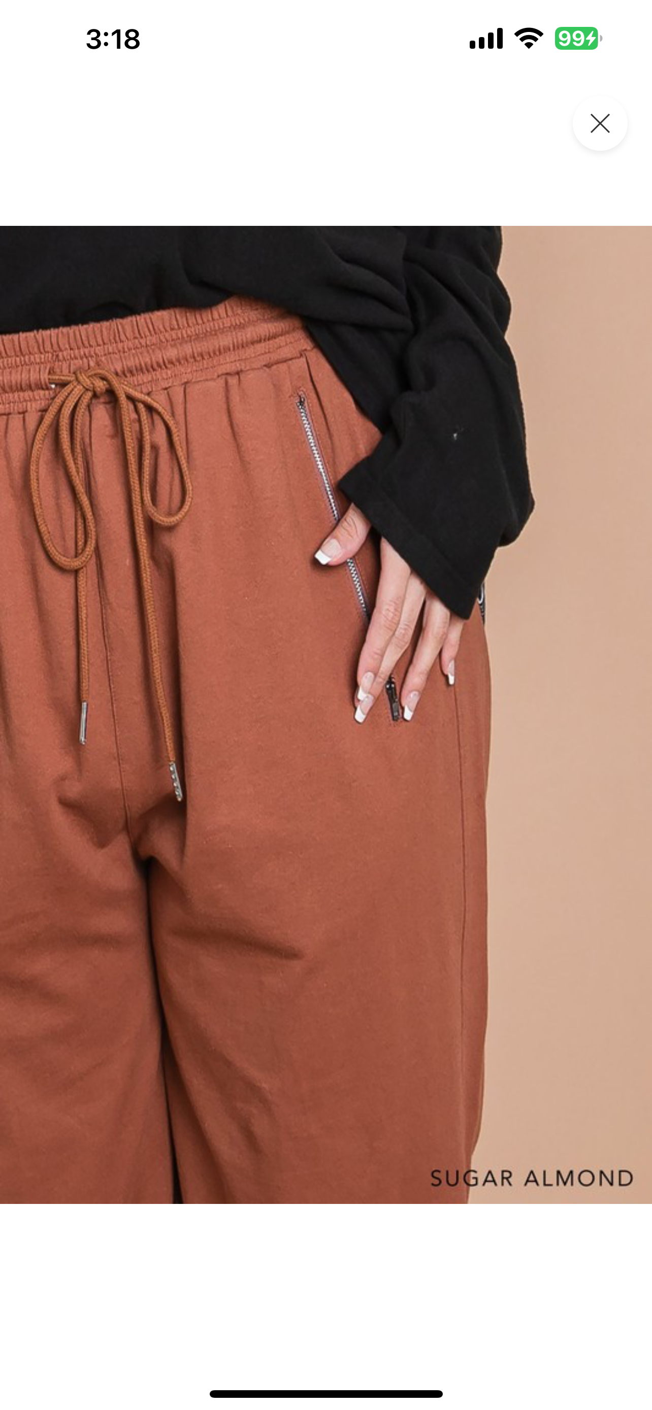 Terry pants Cotton curvy