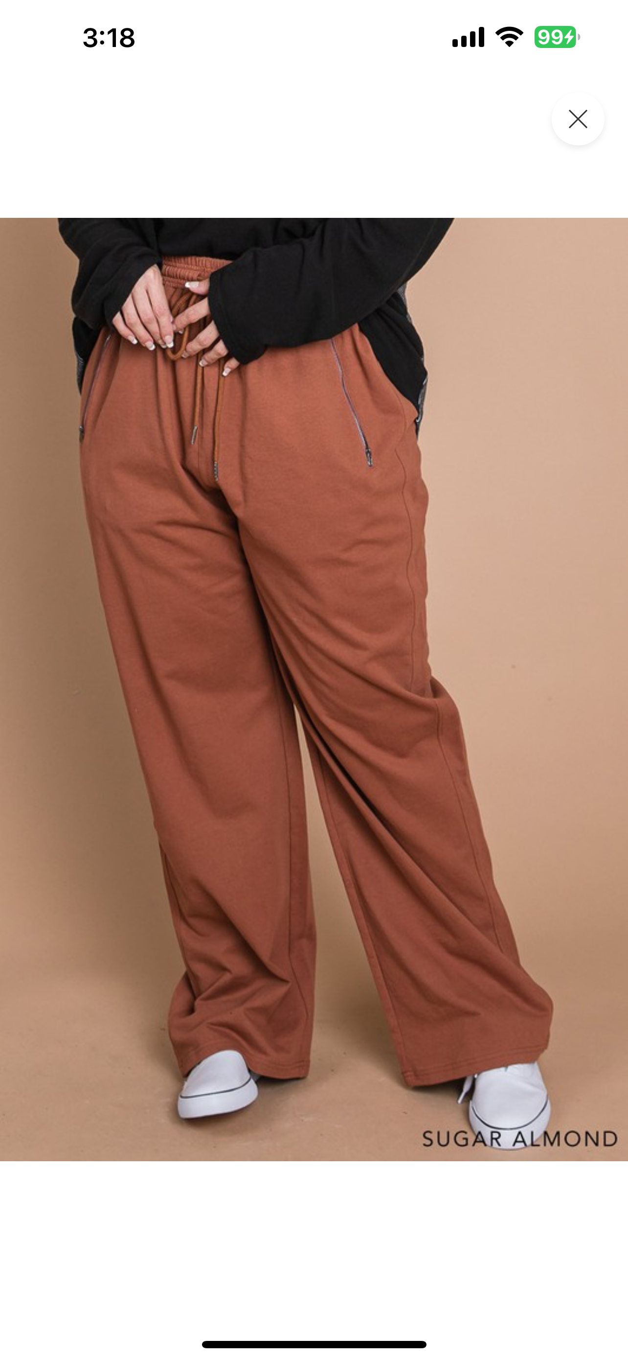 Terry pants Cotton curvy