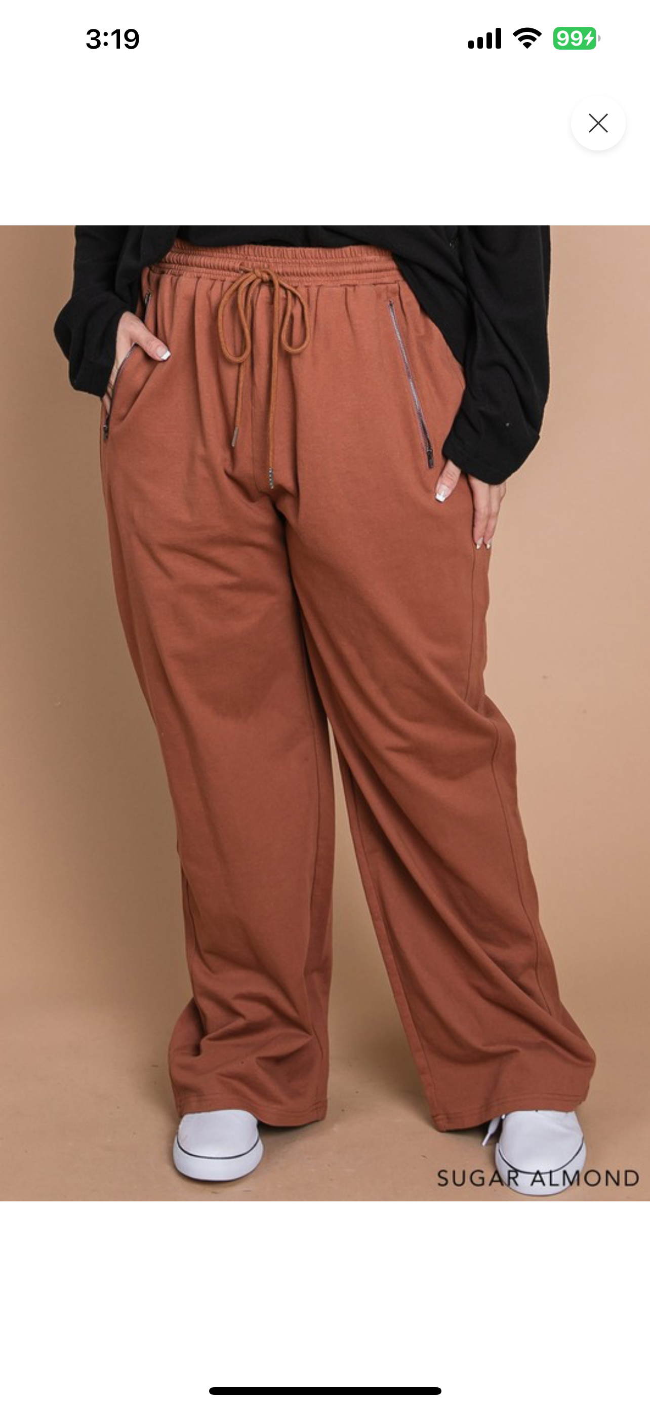 Terry pants Cotton curvy