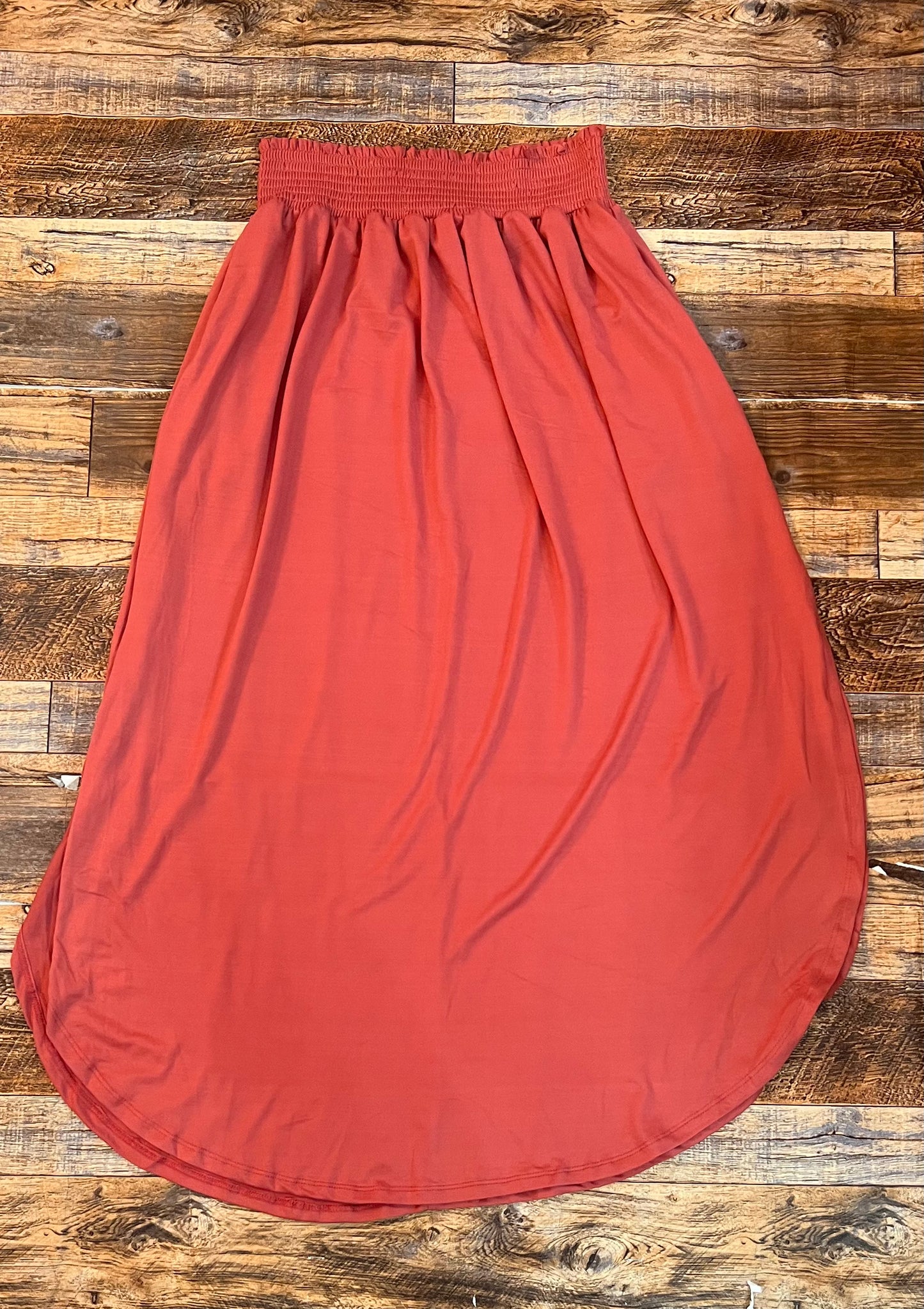 Light weight cranberry skirt