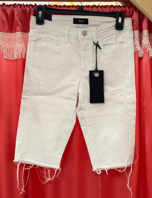 Vervet White Bermuda Shorts