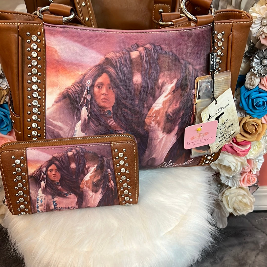 Montana west Native Purse set