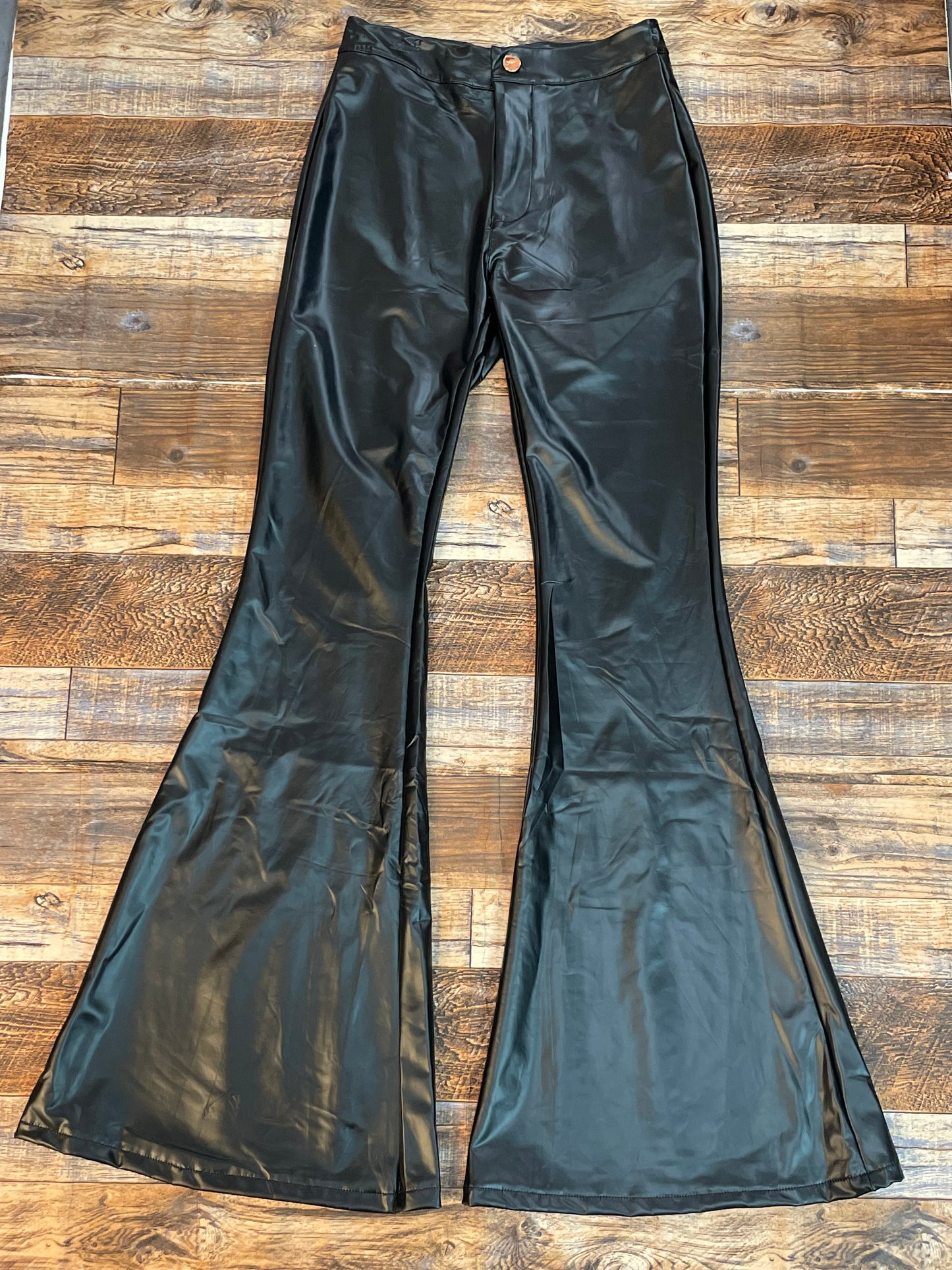 Black Faux Flare Pants