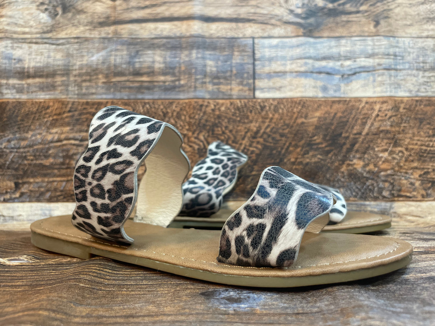 Leopard sandals