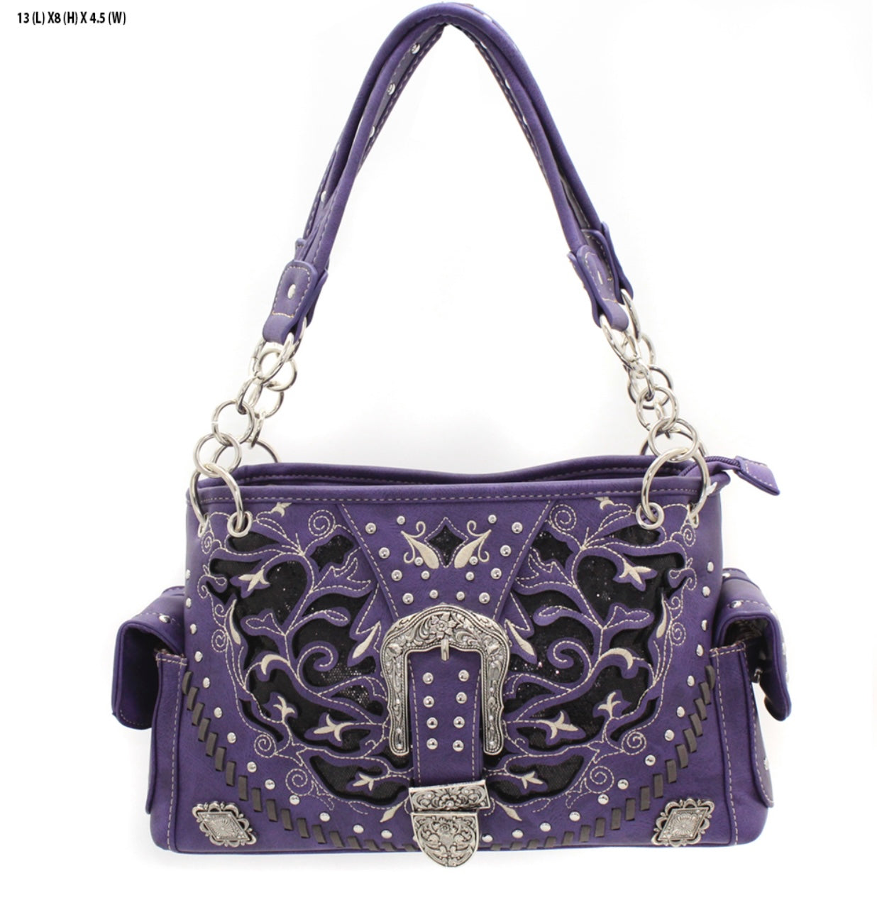 Montana West Purple Buckle purse