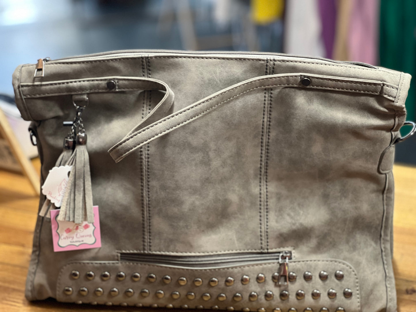 Dark gray purse