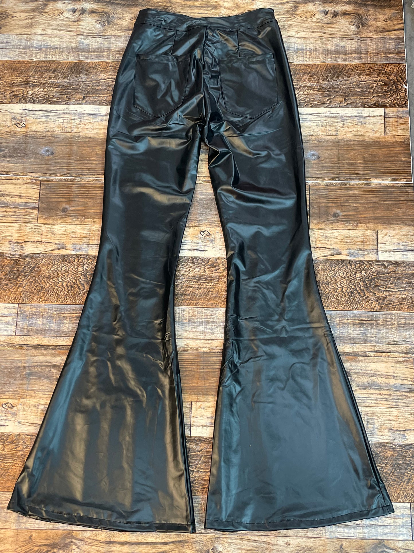 Black Faux Flare Pants